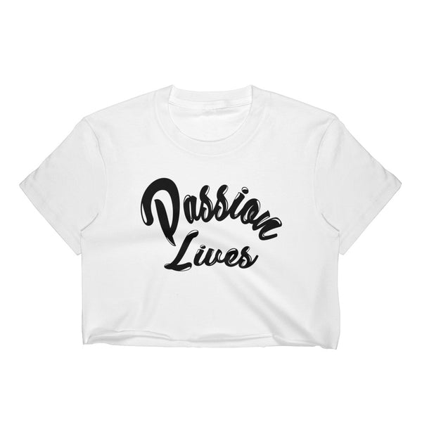 Passion Lives White Crop Top